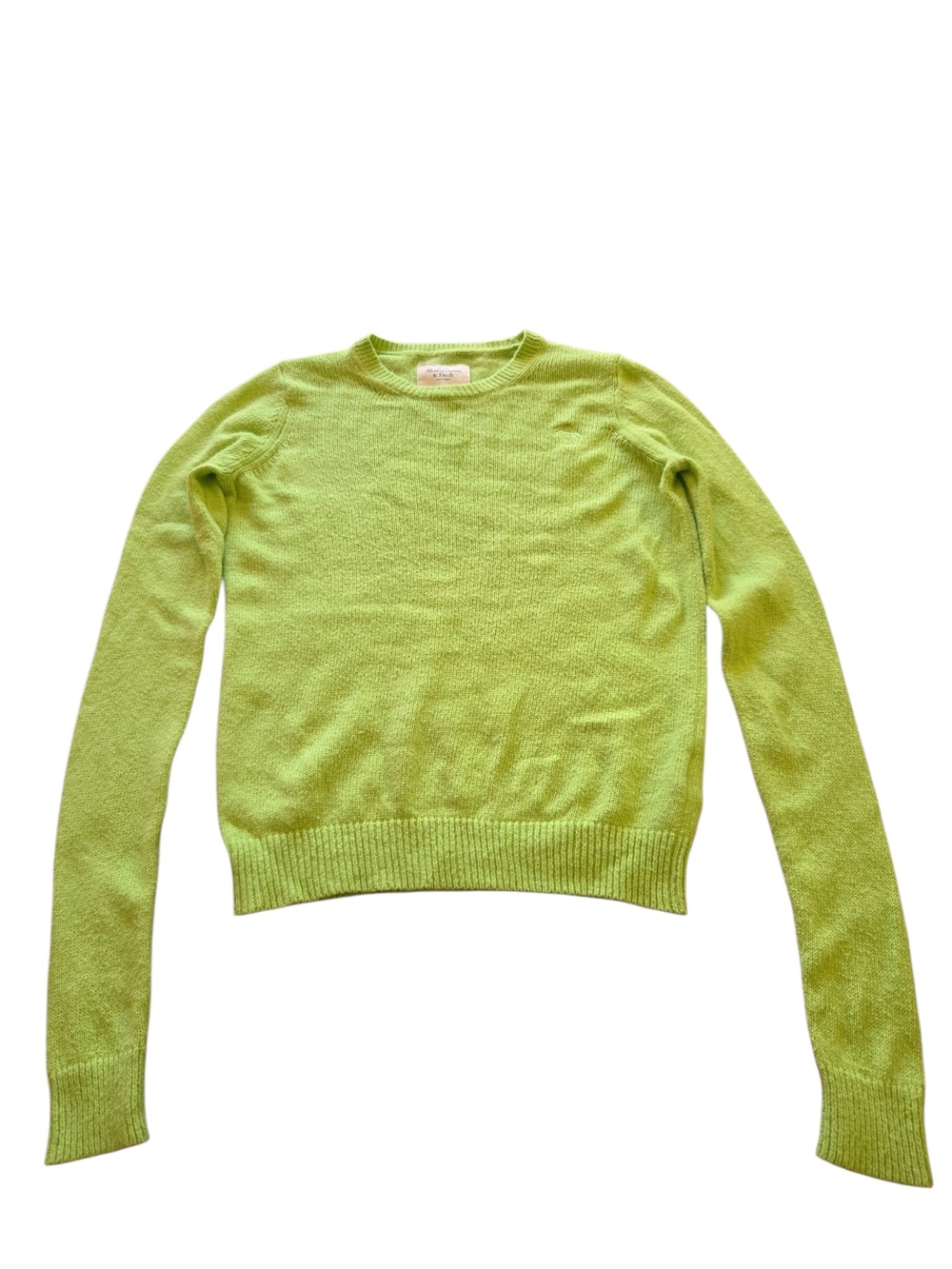 Abercrombie & Fitch Lime Crewneck Sweater
